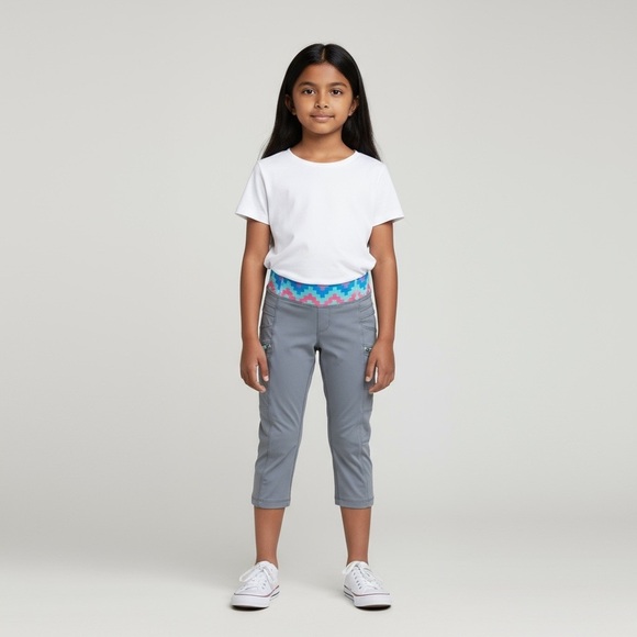 Lululemon girls ivivva size 12 capris - Picture 1 of 8